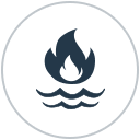 Fire and Flood Icon